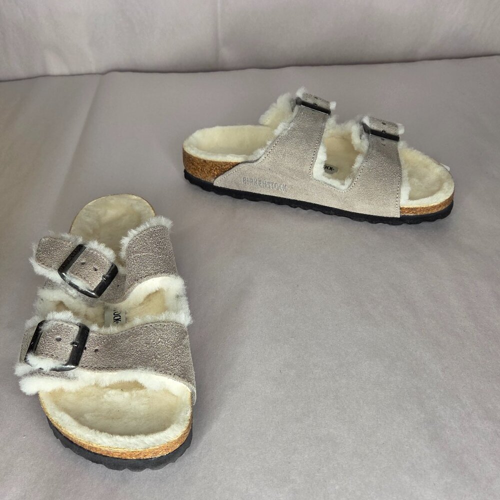 Birkenstock Women's Arizona Shearling Sandals Size 36 / 5 Narrow